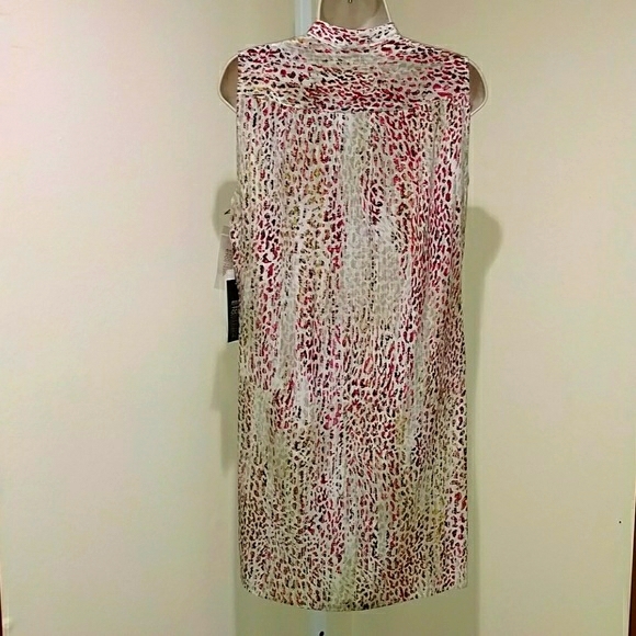 ETCETERA SILK SLEEVELESS SHIFT DRESS - Picture 4 of 8